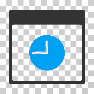 Saat takvim sayfası vektör simgesi