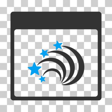 Festival Fireworks sayfa vektör simge takvim