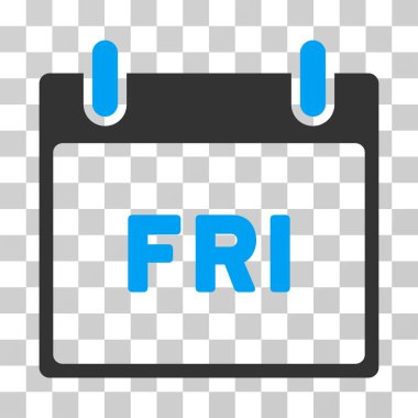 Cuma takvim sayfası vektör simgesi