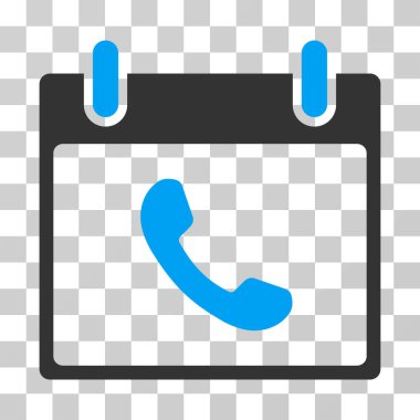 Telefon takvim gün vektör simgesi