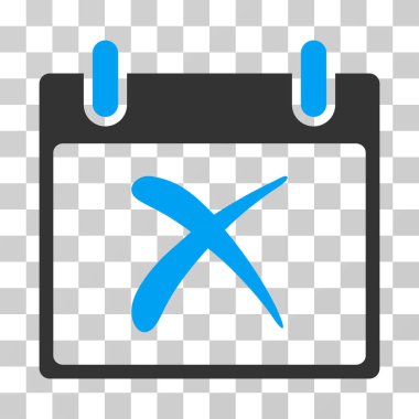 Takvim gün vektör simge reddetmek