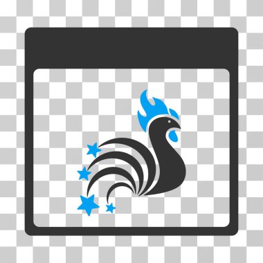 Horoz Fireworks sayfa vektör simge takvim