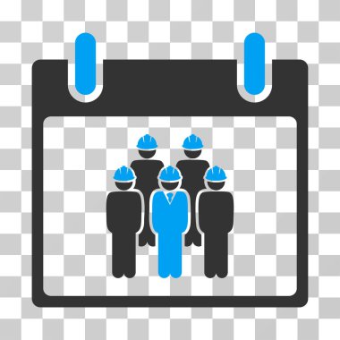 Personel takvim gün vektör simgesi