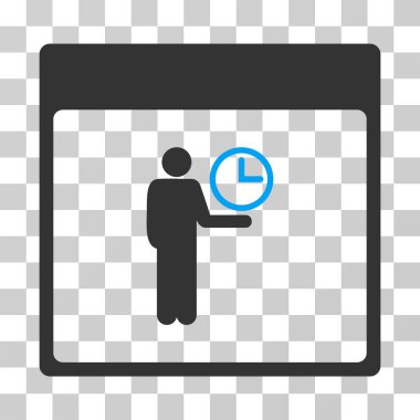 Zaman Yöneticisi takvim sayfası vektör simgesi