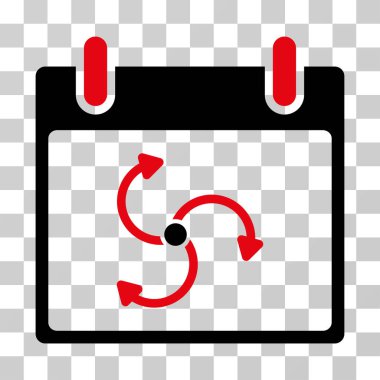 Siklon takvim gün vektör simgesi