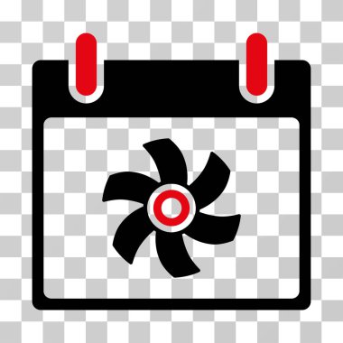 Fan takvim gün vektör simgesi