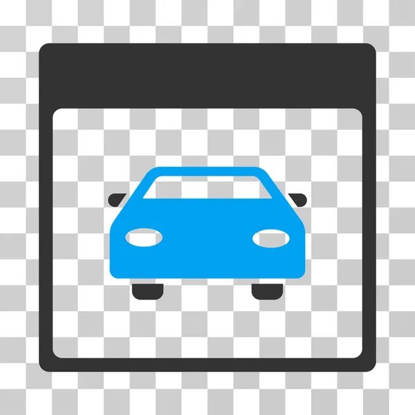 Autó autó naptár oldal Vector Icon — Stock Vector