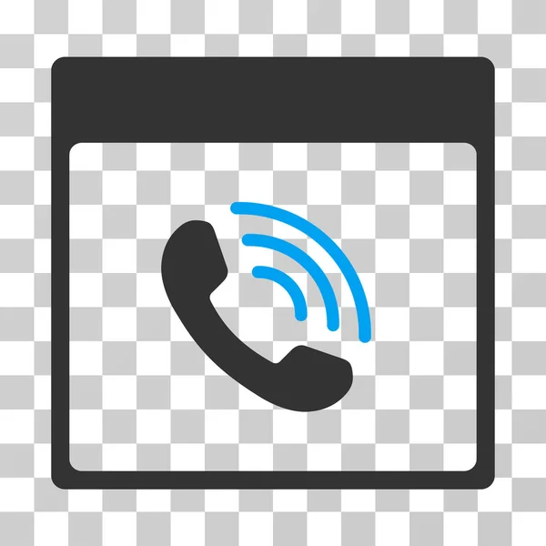 Telefonhívás naptár oldal Vector Icon — Stock Vector