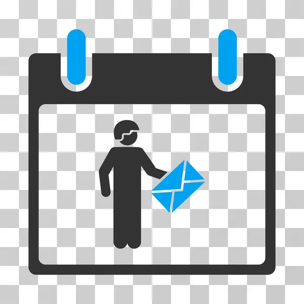 Postman Calendrier Jour vectoriel Icône — Image vectorielle