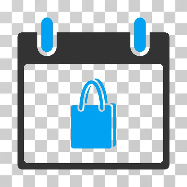 Shopping Bag Calendar Day Vector Icon — Stock Vector