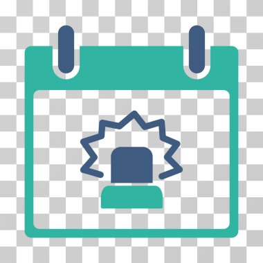 Uyarı takvim gün vektör simgesi