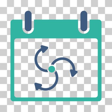 Siklon takvim gün vektör simgesi