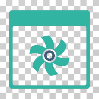 Fan takvim sayfası vektör simgesi