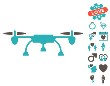 Sevgililer Bonus ile dron simgesi