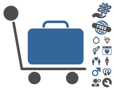 Bagaj arabası simge güzel Bonus ile