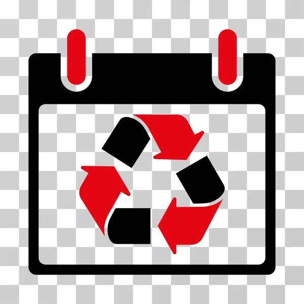 Recycler l'icône vectorielle de jour de calendrier — Image vectorielle
