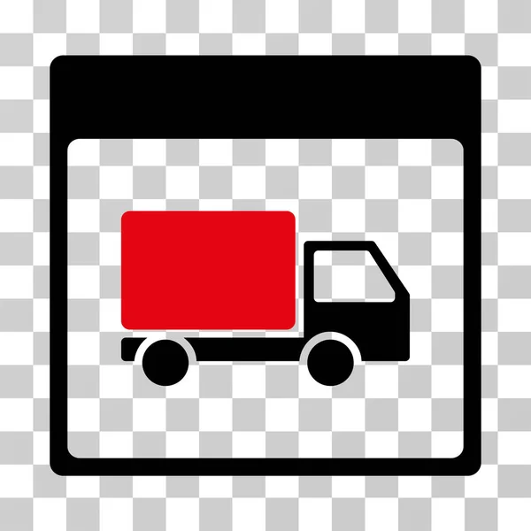 Expédition Camion Calendrier Page Vector Icon — Image vectorielle
