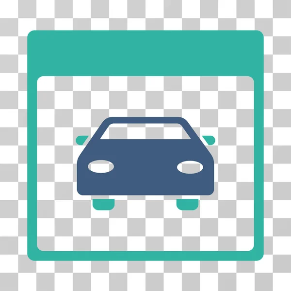 Automobile Calendrier automobile Page vectorielle Icône — Image vectorielle