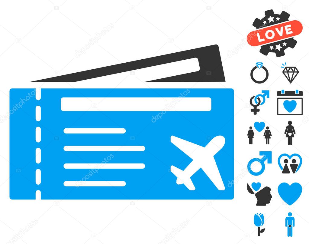 Airtickets Icon with Lovely Bonus