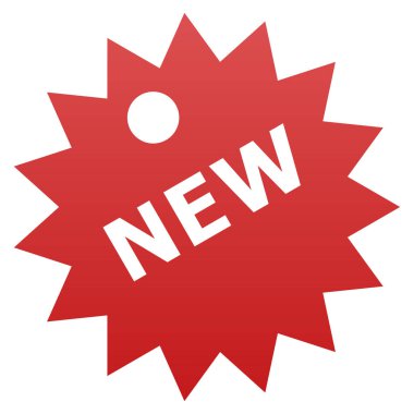 Yeni etiket düz vektör simgesi