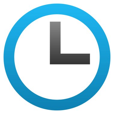 saat düz vektör simgesi