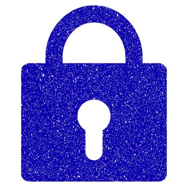 Kilit simgesi Grunge filigran