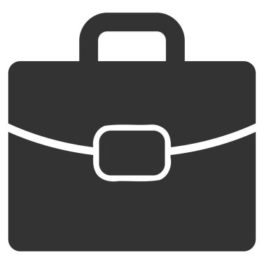 evrak çantası düz vektör simgesi