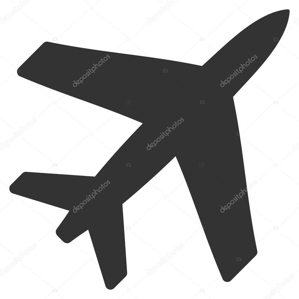 Airplane Flat Vector Icon