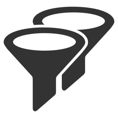 Filtreler düz vektör simgesi