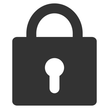 düz vektör simgesini kilitle