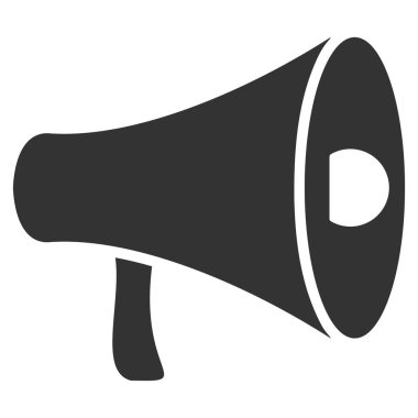 megafon düz vektör simgesi