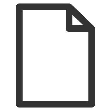 Yeni dosya düz vektör simgesi