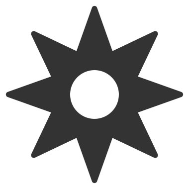 Yeni yıldız düz vektör simgesi