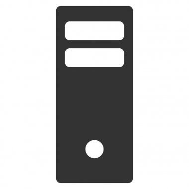 Sunucu ana düz vektör simgesi