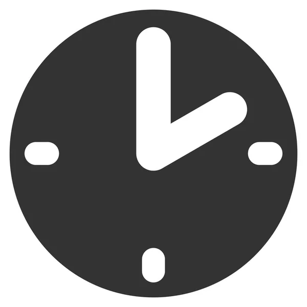 Horloge icône vectorielle plate — Image vectorielle