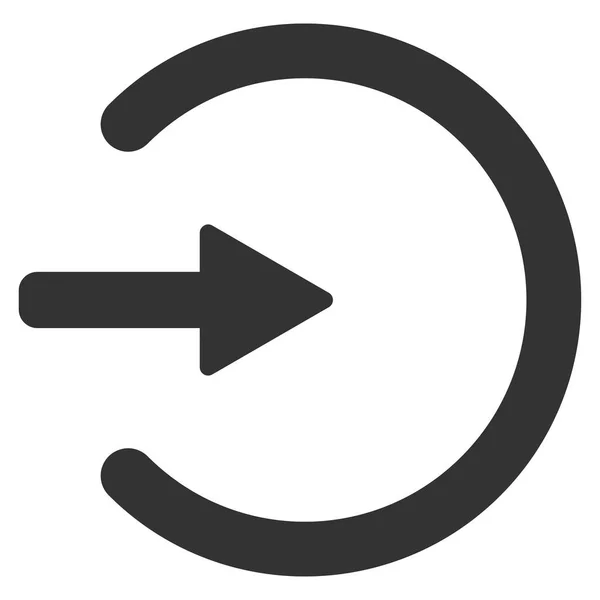 Ingang platte Vector Icon — Stockvector