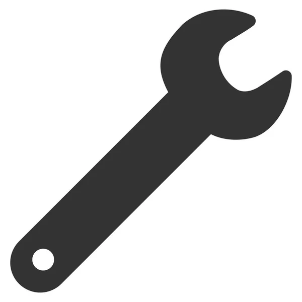 Spanner Flat Vector Icon — Stock Vector