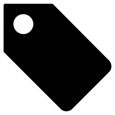 Etiketi düz vektör simgesi