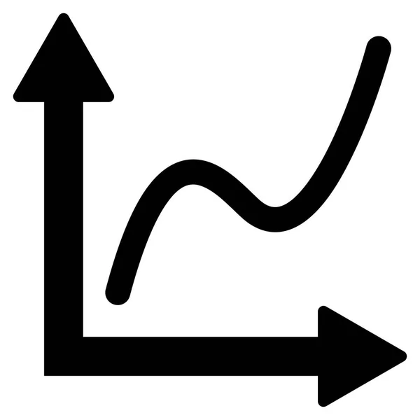 Graf plochý vektorové ikony — Stockový vektor