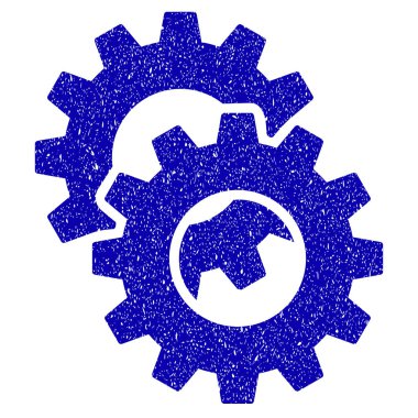 Gears'ı simgesi Grunge filigran