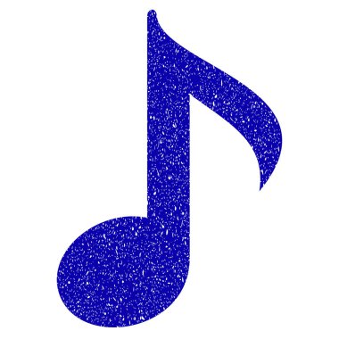 Müzik notu simge Grunge filigran