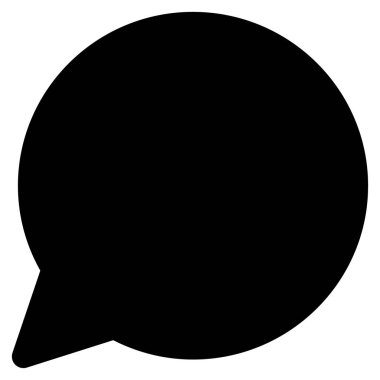 İpucu balonu düz vektör simgesi