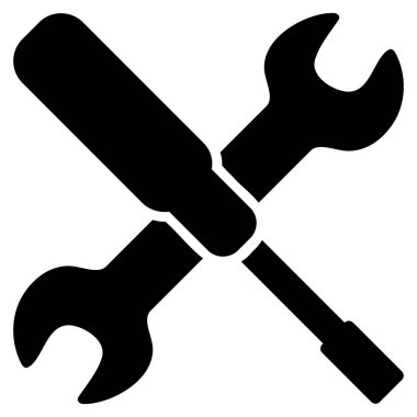 Ayarları seçenekleri düz vektör simgesi