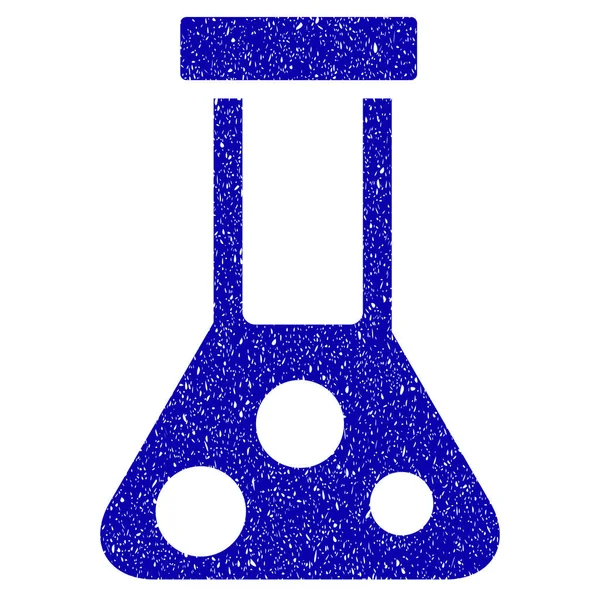 화학 플라스 크 아이콘 그런 지 워터 마크 — 스톡 벡터