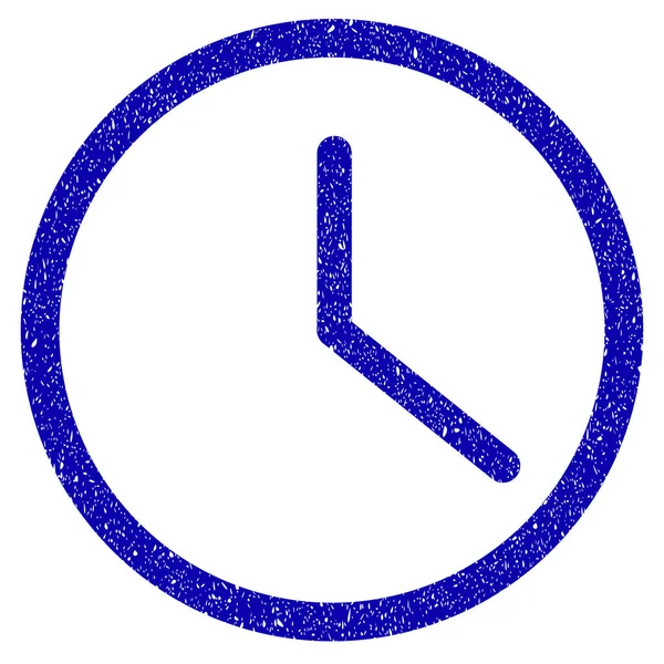 Clock Icon Grunge Watermark — Stock Vector
