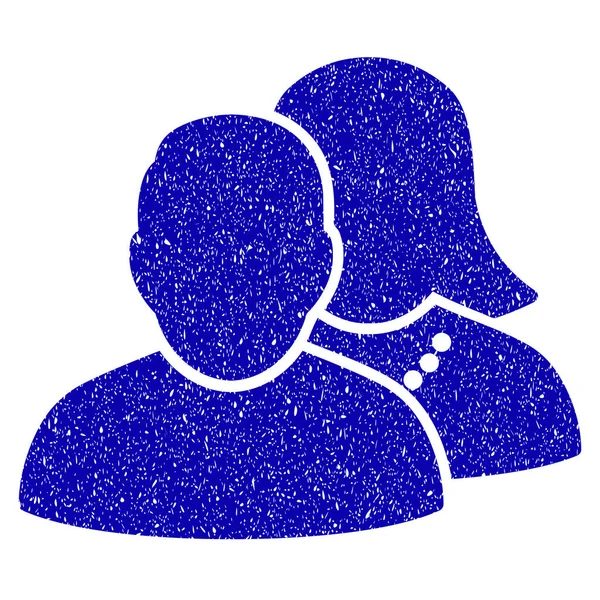 İnsanlar simgesi Grunge filigran