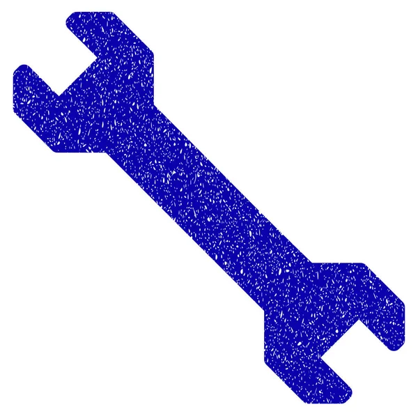 Wrench Icon Grunge Watermark — Stock Vector