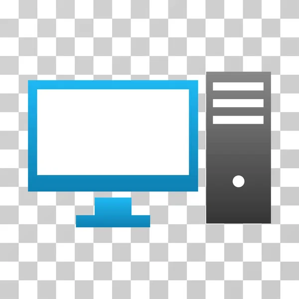 コンピューター ベクトル グラデーション アイコン — ストックベクタ