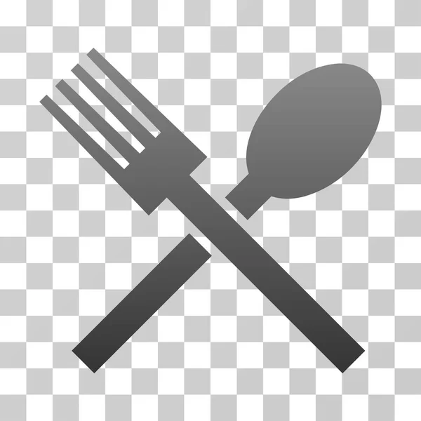 Fork And Spoon Vector Gradient Icon — Stock Vector