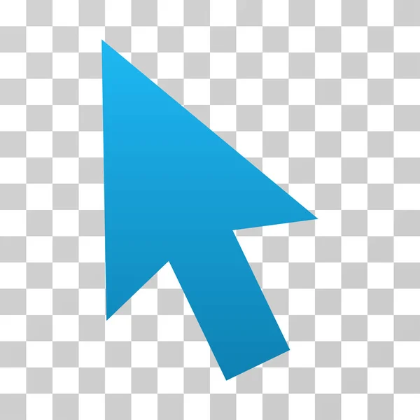 Mouse Cursor Vector Gradiente Ícone — Vetor de Stock